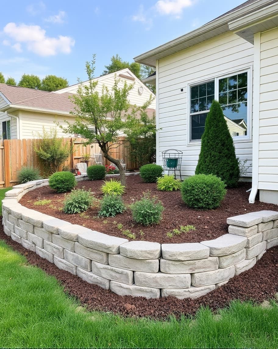673b898955af877d11093823 25. A stone edged raised garden bed